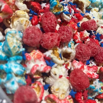 Red White and Blue Popcorn